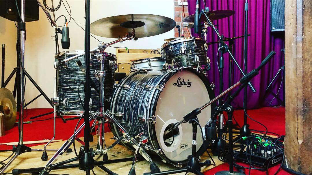 Did some recording for Trace Decay today on this beautiful Ludwig kit. Big...