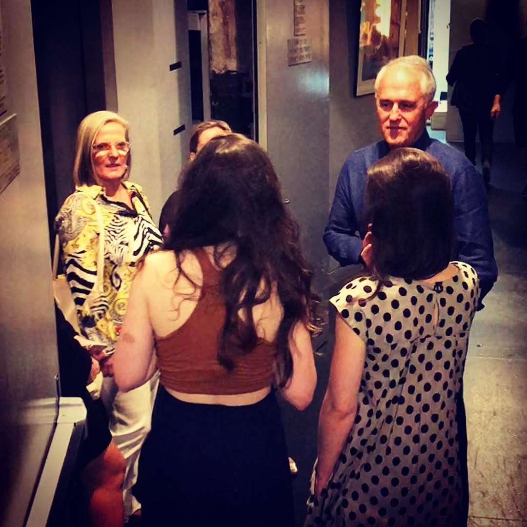 PM in for last night’s show. Got my paparazzi on for this shot. Malcolm and...