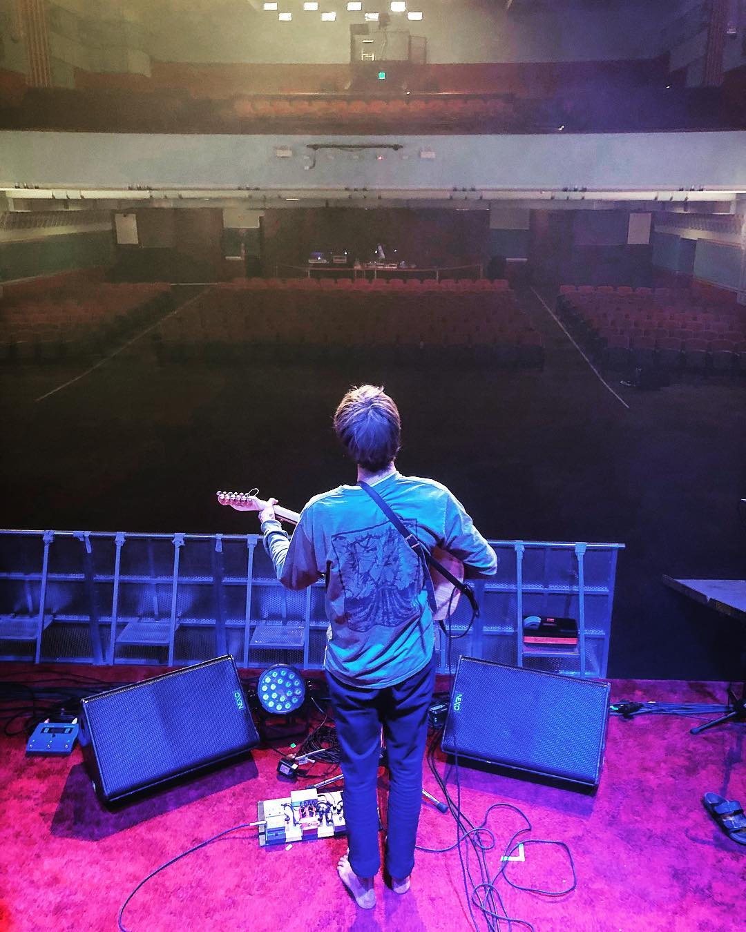 @evan_klar soundcheck at the Astor Theatre in Perth. Such a beautiful venue! 😍...