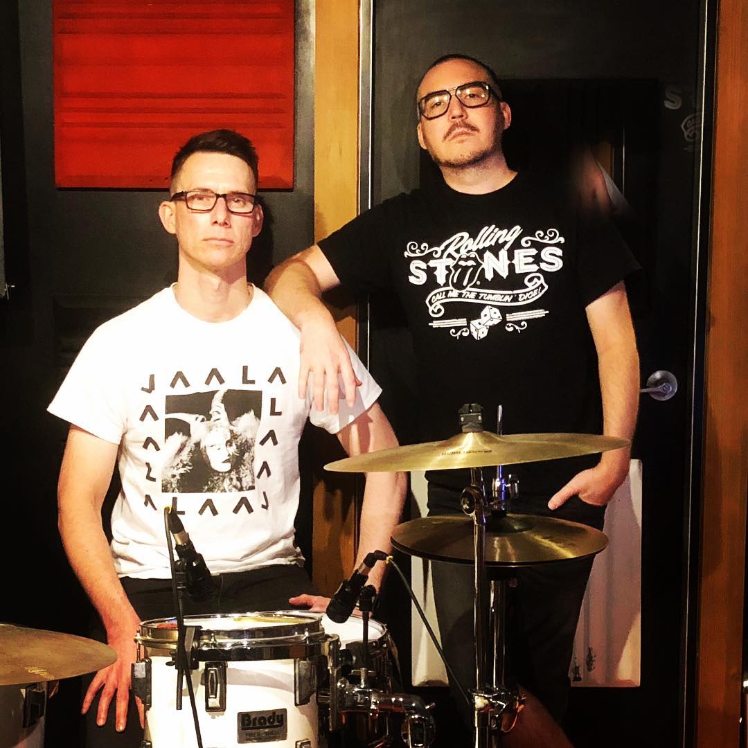 Just two really tough guys hanging out at the studio. 💪😆 Another session done...