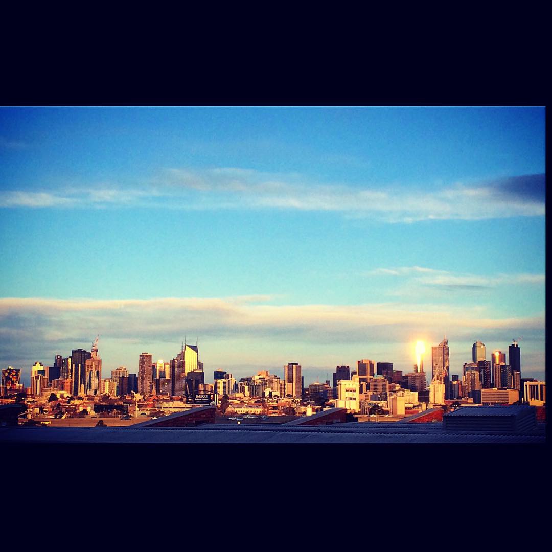 Sweet city views from the rooftop of my Melbourne teaching studio. First...