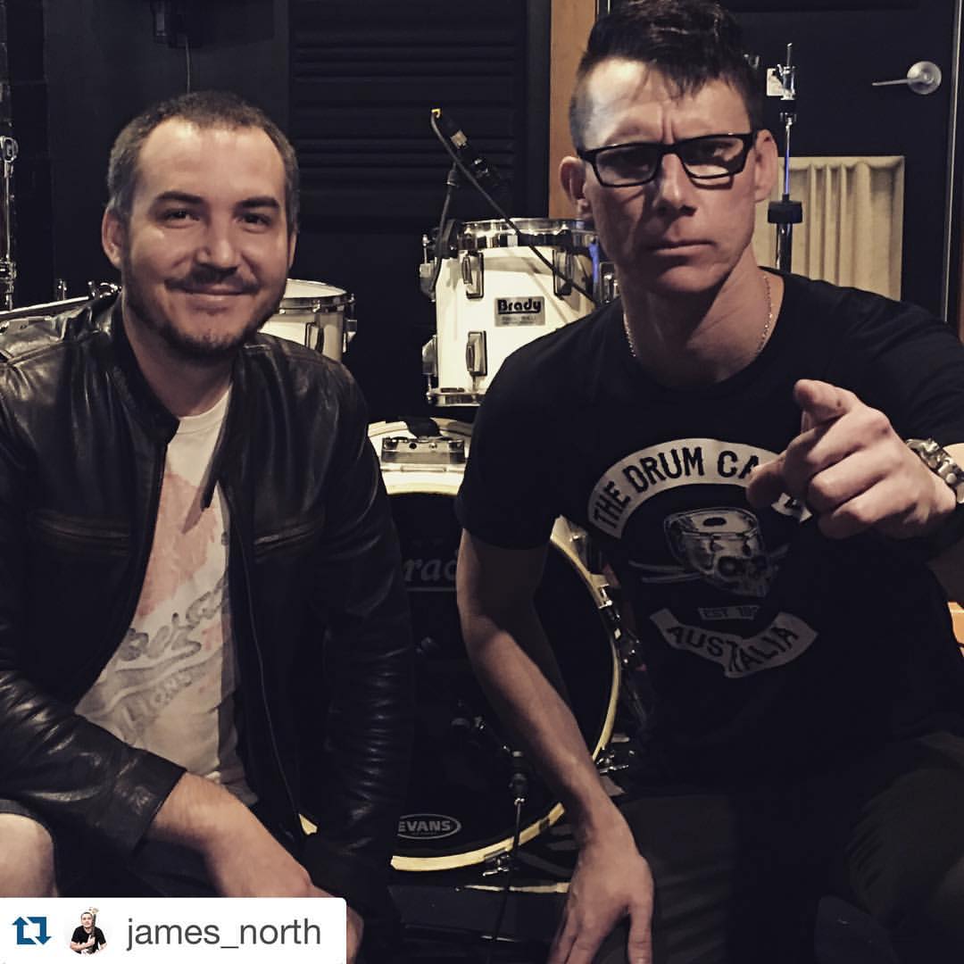 Back in Brisbane for a weekend of gigs, teaching and a session with this guy...